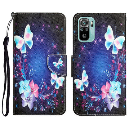 Colored Drawing Leather Phone Case, For Xiaomi Redmi Note 10 4G