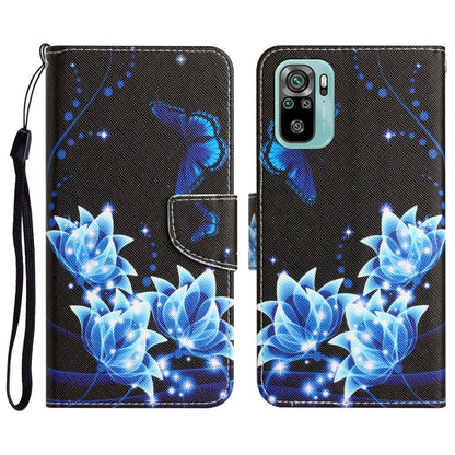 Colored Drawing Leather Phone Case, For Xiaomi Redmi Note 10 4G