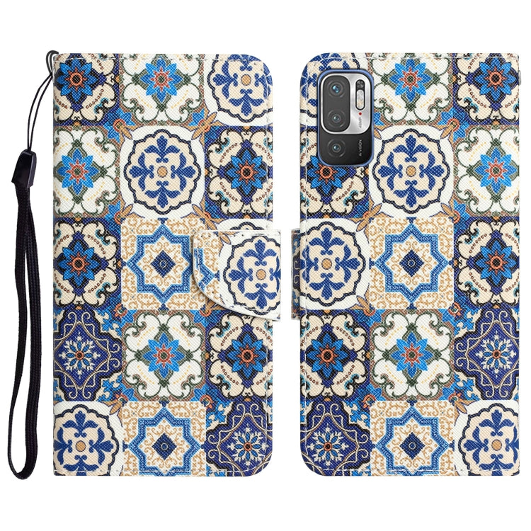 Colored Drawing Leather Phone Case, For Xiaomi Redmi Note 10 5G