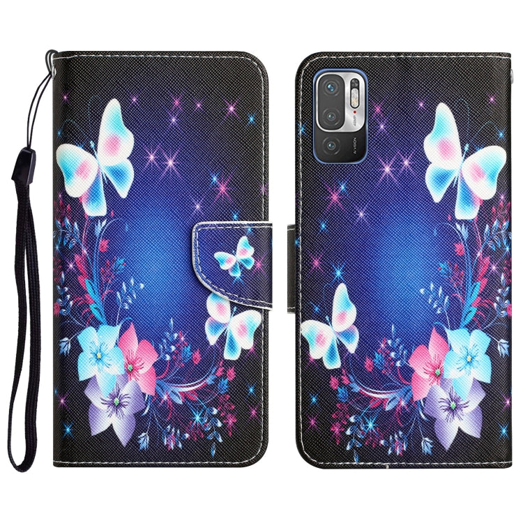 Colored Drawing Leather Phone Case, For Xiaomi Redmi Note 10 5G