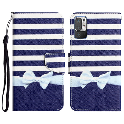 Colored Drawing Leather Phone Case, For Xiaomi Redmi Note 10 5G