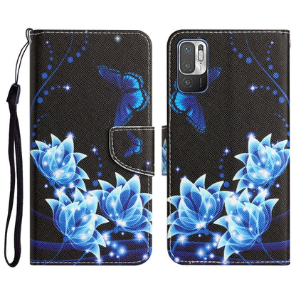 Colored Drawing Leather Phone Case, For Xiaomi Redmi Note 10 5G
