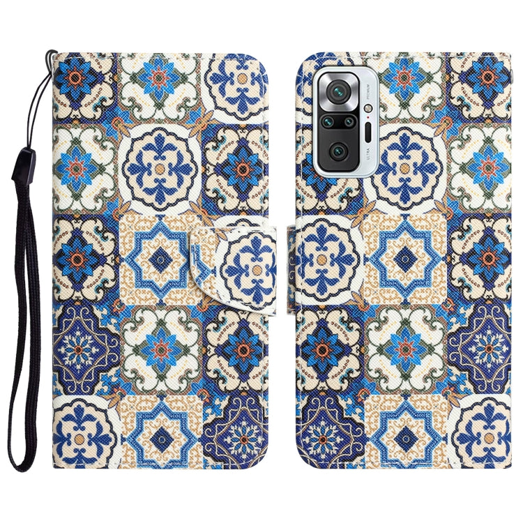 Colored Drawing Leather Phone Case, For Xiaomi Redmi Note 10 Pro 4G