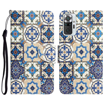 Colored Drawing Leather Phone Case, For Xiaomi Redmi Note 10 Pro 4G