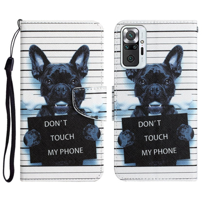 Colored Drawing Leather Phone Case, For Xiaomi Redmi Note 10 Pro 4G