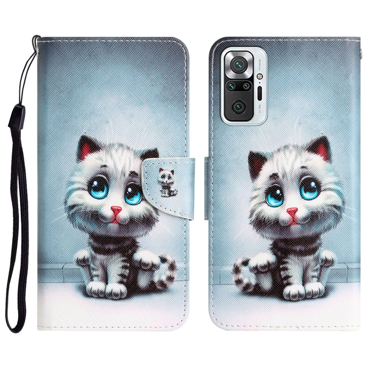 Colored Drawing Leather Phone Case, For Xiaomi Redmi Note 10 Pro 4G