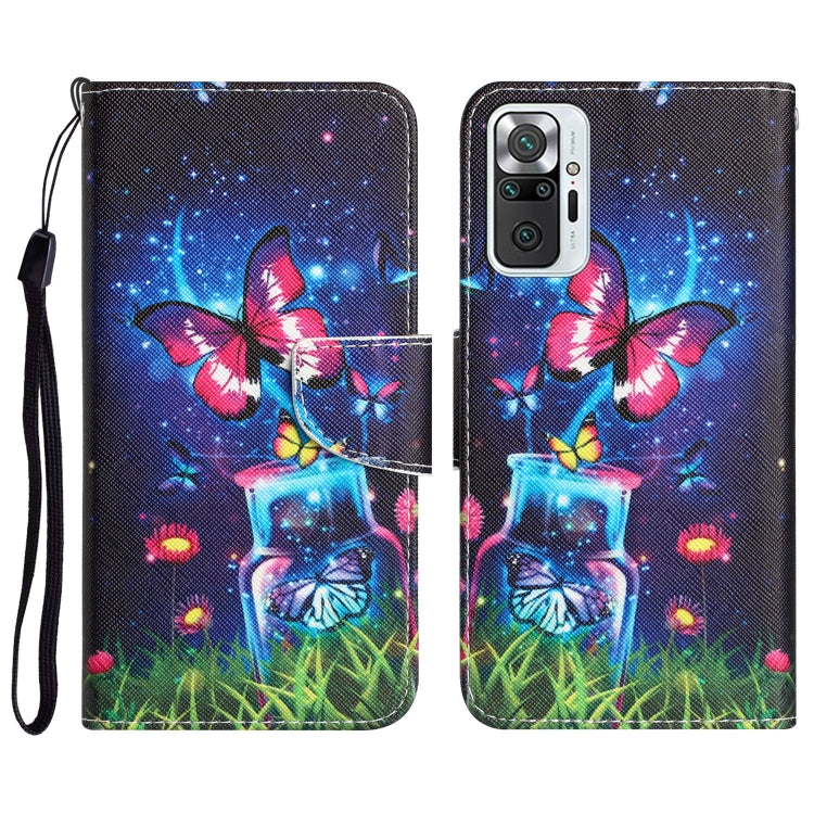 Colored Drawing Leather Phone Case, For Xiaomi Redmi Note 10 Pro 4G