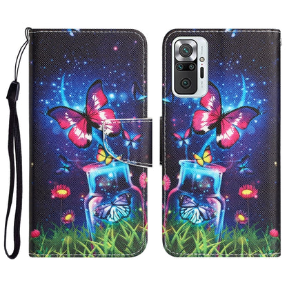 Colored Drawing Leather Phone Case, For Xiaomi Redmi Note 10 Pro 4G