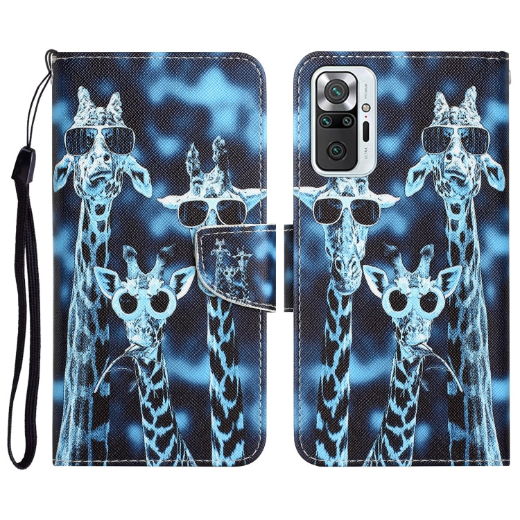Colored Drawing Leather Phone Case, For Xiaomi Redmi Note 10 Pro 4G