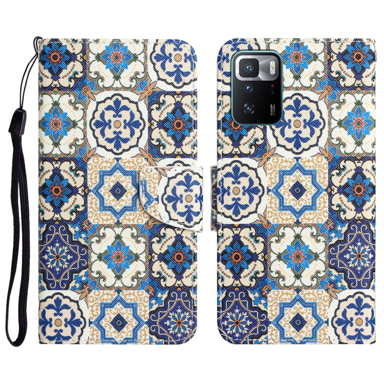 Colored Drawing Leather Phone Case, For Xiaomi Redmi Note 10 Pro 5G