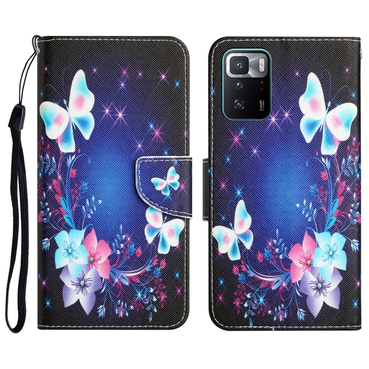 Colored Drawing Leather Phone Case, For Xiaomi Redmi Note 10 Pro 5G