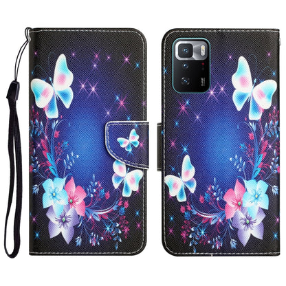 Colored Drawing Leather Phone Case, For Xiaomi Redmi Note 10 Pro 5G