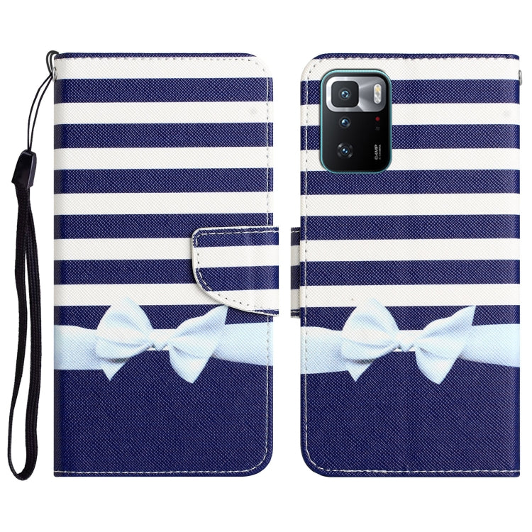 Colored Drawing Leather Phone Case, For Xiaomi Redmi Note 10 Pro 5G