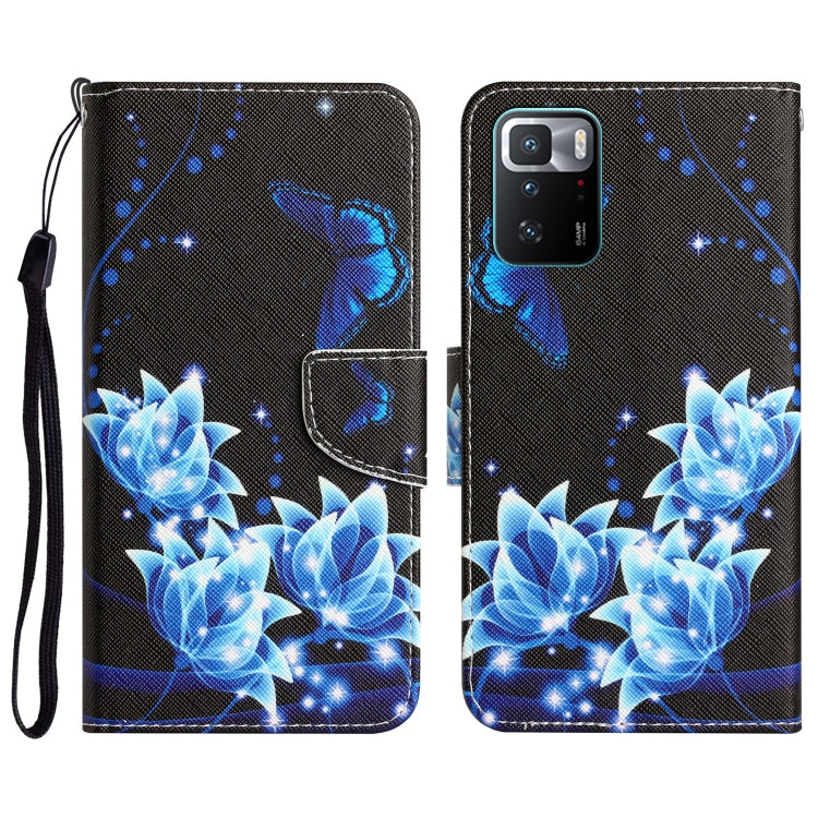 Colored Drawing Leather Phone Case, For Xiaomi Redmi Note 10 Pro 5G