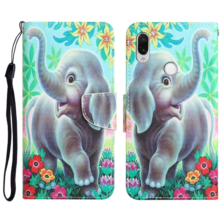 Colored Drawing Leather Phone Case, For Xiaomi Redmi Note 7 / 7 Pro