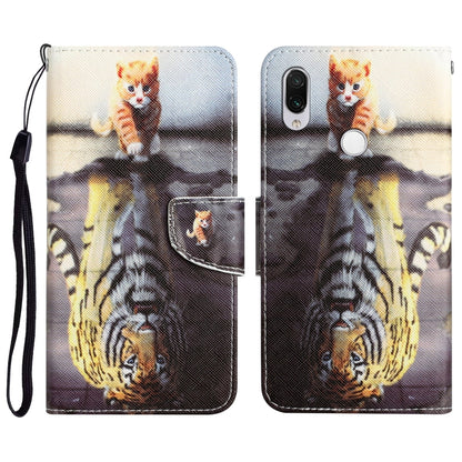 Colored Drawing Leather Phone Case, For Xiaomi Redmi Note 7 / 7 Pro