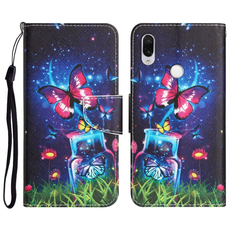 Colored Drawing Leather Phone Case, For Xiaomi Redmi Note 7 / 7 Pro
