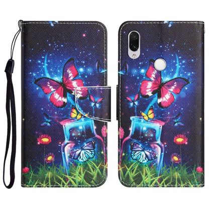 Colored Drawing Leather Phone Case, For Xiaomi Redmi Note 7 / 7 Pro