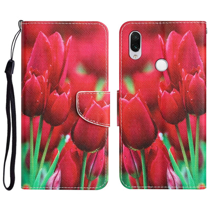 Colored Drawing Leather Phone Case, For Xiaomi Redmi Note 7 / 7 Pro
