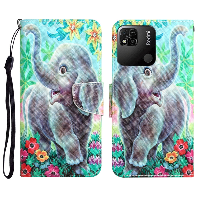 Colored Drawing Leather Phone Case, For Xiaomi Redmi 9C / 10A