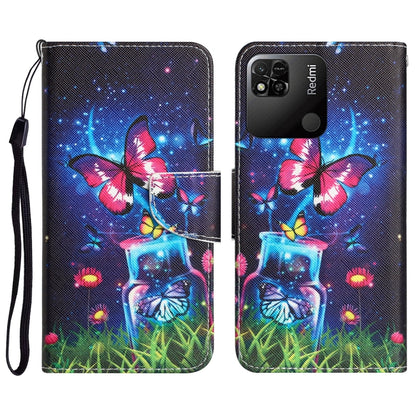 Colored Drawing Leather Phone Case, For Xiaomi Redmi 9C / 10A
