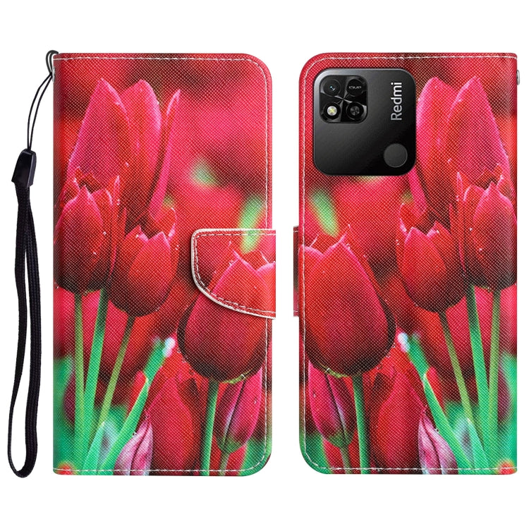 Colored Drawing Leather Phone Case, For Xiaomi Redmi 9C / 10A