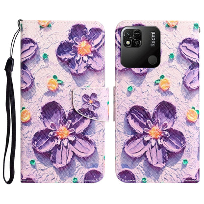 Colored Drawing Leather Phone Case, For Xiaomi Redmi 9C / 10A