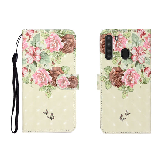 3D Colored Drawing Horizontal Flip Leather Case with Holder & Card Slot & Wallet, For Galaxy A21, For Galaxy A41