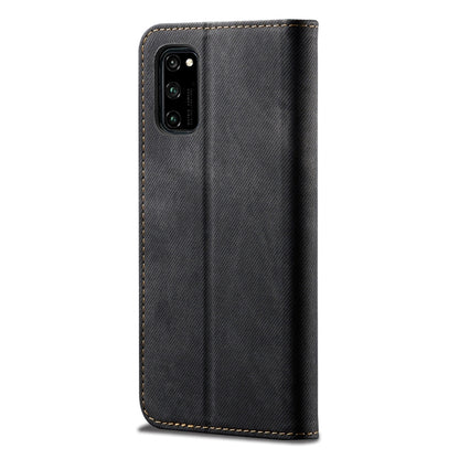 Denim Texture Casual Style Horizontal Flip Leather Case with Holder & Card Slots & Wallet, For Huawei Honor 30, For Huawei Honor 30S