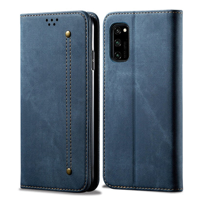 Denim Texture Casual Style Horizontal Flip Leather Case with Holder & Card Slots & Wallet, For Huawei Honor 30, For Huawei Honor 30S