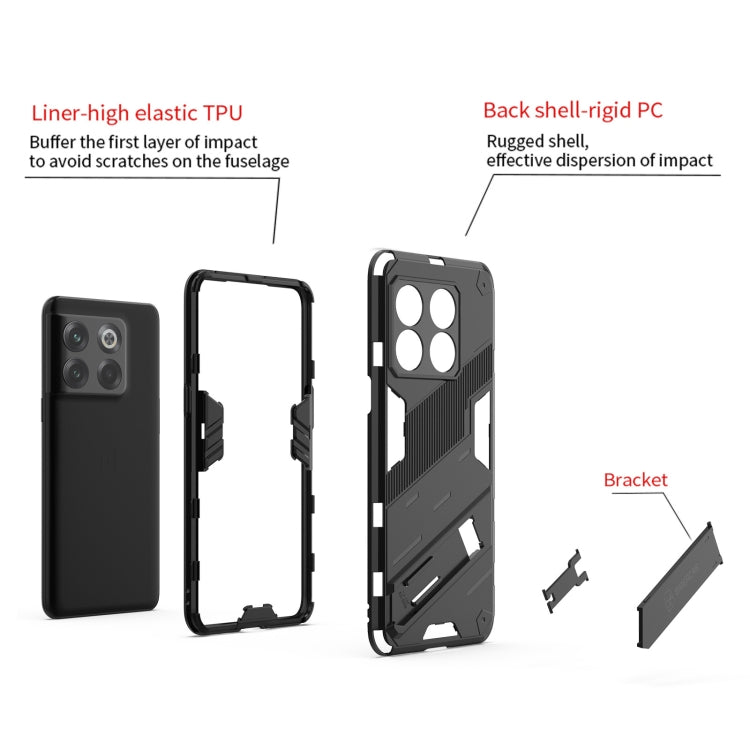 Punk Armor PC + TPU Phone Case with Holder, For OnePlus 10T 5G