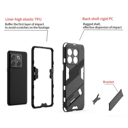 Punk Armor PC + TPU Phone Case with Holder, For OnePlus 10T 5G