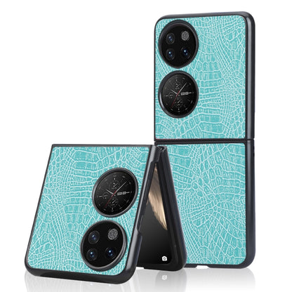 Shockproof Crocodile Texture PC + PU Case, For OPPO Find N, For vivo X Fold, For Huawei P50 Pocket