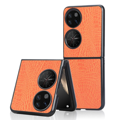 Shockproof Crocodile Texture PC + PU Case, For OPPO Find N, For vivo X Fold, For Huawei P50 Pocket