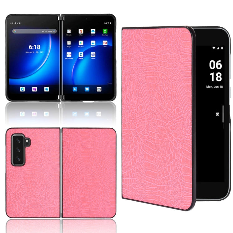 Shockproof Crocodile Texture PC + PU Case, For Sony Xperia Ace III, For Microsoft Surface Duo 2