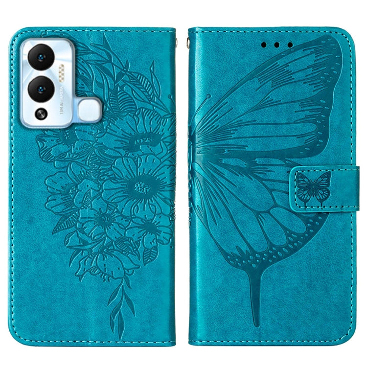 Embossed Butterfly Flip Leather Phone Case, For Infinix Hot 12 Play/Hot 12 Play NFC X6816C, For Infinix Hot 12i X665, For Infinix Hot 12 X6817