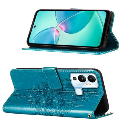 Embossed Butterfly Flip Leather Phone Case, For Infinix Hot 12 Play/Hot 12 Play NFC X6816C, For Infinix Hot 12i X665, For Infinix Hot 12 X6817