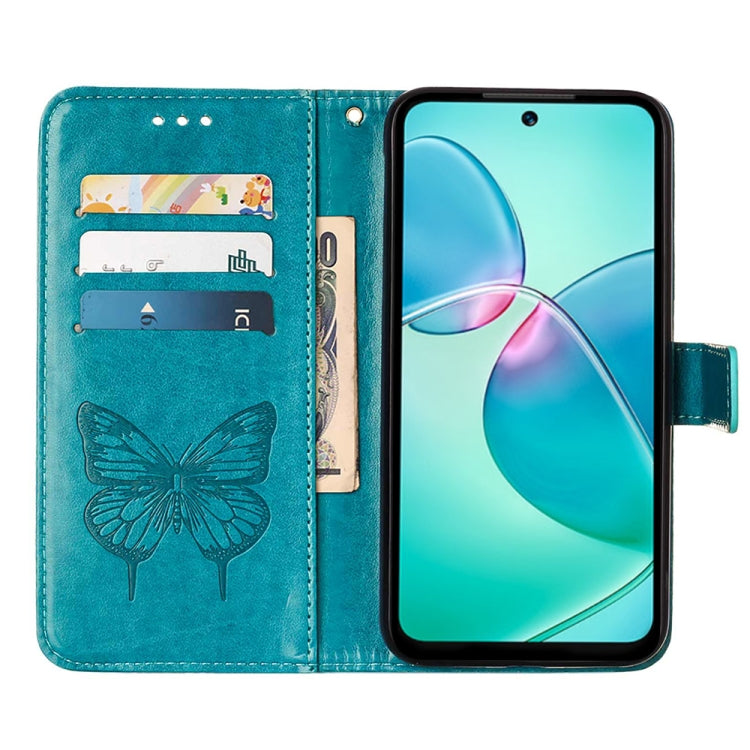 Embossed Butterfly Flip Leather Phone Case, For Infinix Hot 12 Play/Hot 12 Play NFC X6816C, For Infinix Hot 12i X665, For Infinix Hot 12 X6817