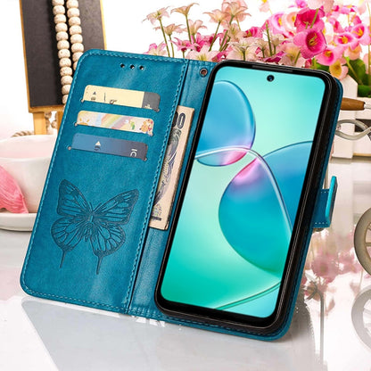 Embossed Butterfly Flip Leather Phone Case, For Infinix Hot 12 Play/Hot 12 Play NFC X6816C, For Infinix Hot 12i X665, For Infinix Hot 12 X6817