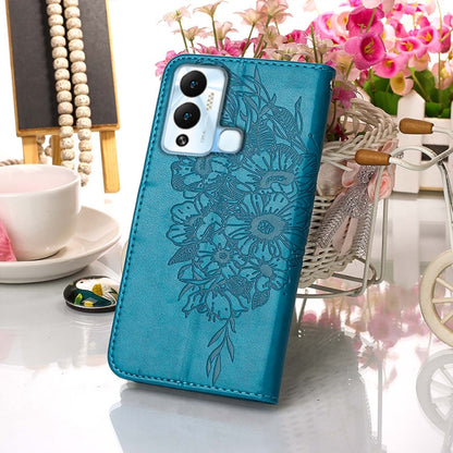 Embossed Butterfly Flip Leather Phone Case, For Infinix Hot 12 Play/Hot 12 Play NFC X6816C, For Infinix Hot 12i X665, For Infinix Hot 12 X6817