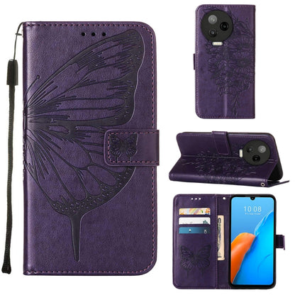 Embossed Butterfly Flip Leather Phone Case, For Infinix Note 12 Pro 4G, For Infinix Note 12 Pro 5G, For Infinix Note 12 G96