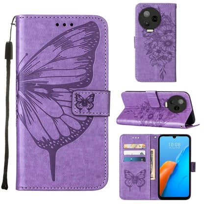 Embossed Butterfly Flip Leather Phone Case, For Infinix Note 12 Pro 4G, For Infinix Note 12 Pro 5G, For Infinix Note 12 G96