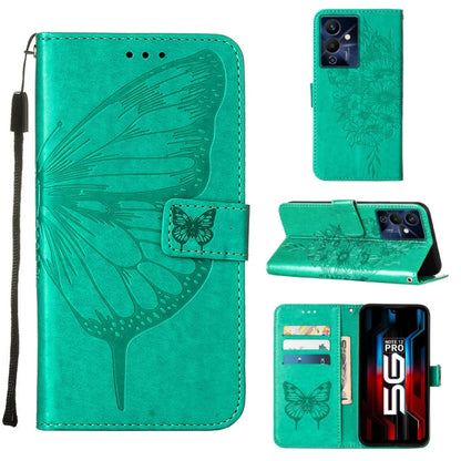 Embossed Butterfly Flip Leather Phone Case, For Infinix Note 12 Pro 4G, For Infinix Note 12 Pro 5G, For Infinix Note 12 G96