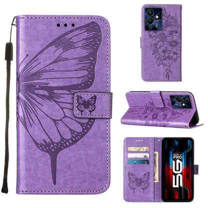Embossed Butterfly Flip Leather Phone Case, For Infinix Note 12 Pro 4G, For Infinix Note 12 Pro 5G, For Infinix Note 12 G96