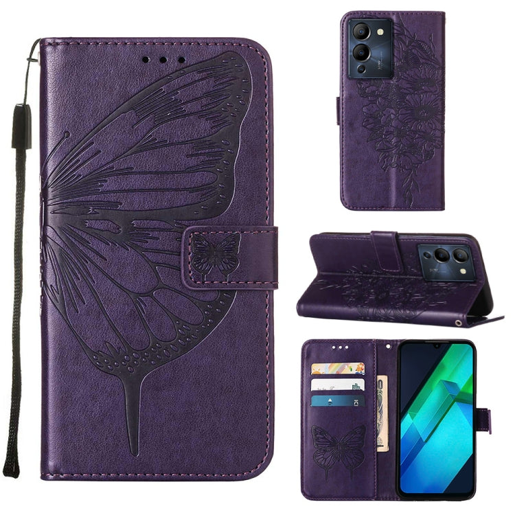 Embossed Butterfly Flip Leather Phone Case, For Infinix Note 12 Pro 4G, For Infinix Note 12 Pro 5G, For Infinix Note 12 G96
