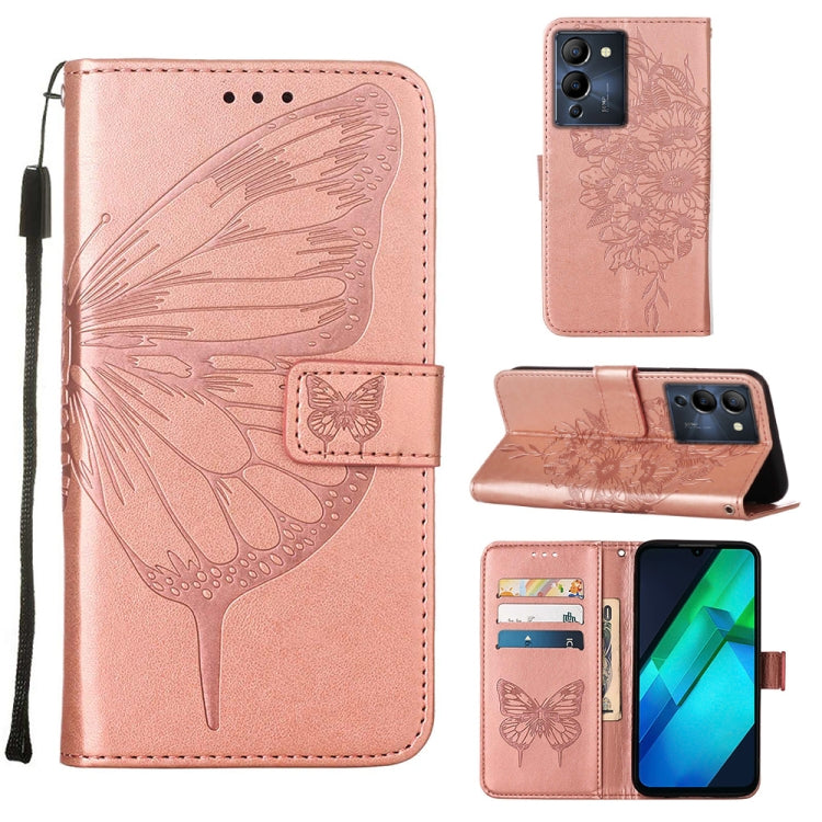 Embossed Butterfly Flip Leather Phone Case, For Infinix Note 12 Pro 4G, For Infinix Note 12 Pro 5G, For Infinix Note 12 G96
