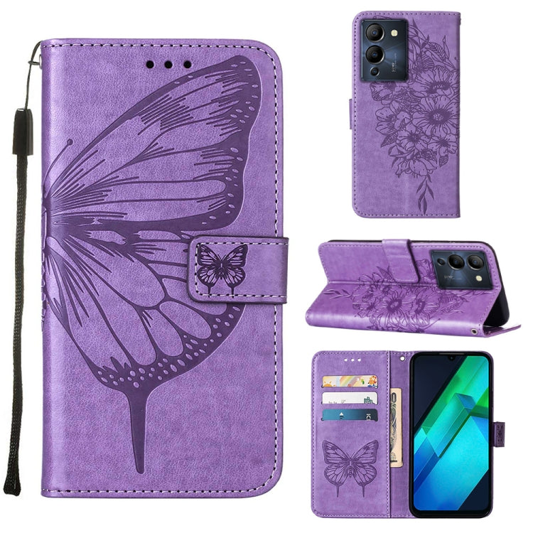 Embossed Butterfly Flip Leather Phone Case, For Infinix Note 12 Pro 4G, For Infinix Note 12 Pro 5G, For Infinix Note 12 G96