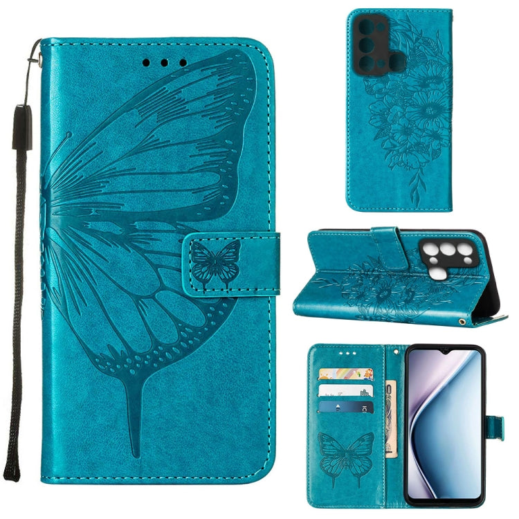 Embossed Butterfly Flip Leather Phone Case, For Itel P38/S17/S1661W/Vision 3, For Motorola Edge 30, For Motorola Moto G32