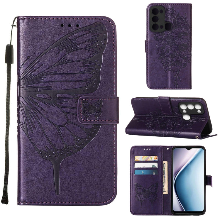 Embossed Butterfly Flip Leather Phone Case, For Itel P38/S17/S1661W/Vision 3, For Motorola Edge 30, For Motorola Moto G32