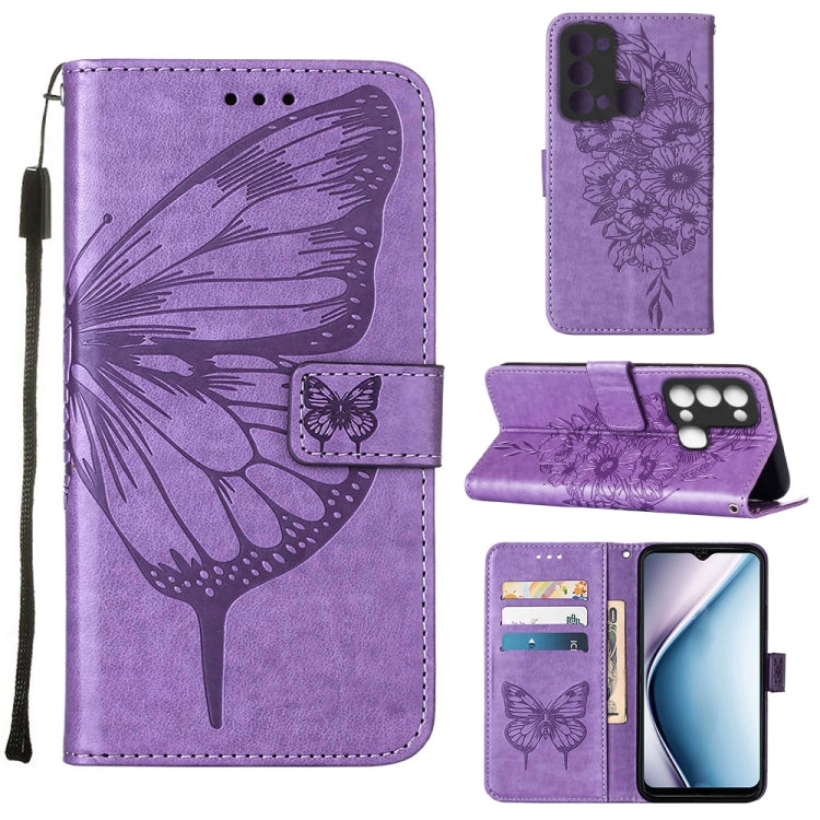 Embossed Butterfly Flip Leather Phone Case, For Itel P38/S17/S1661W/Vision 3, For Motorola Edge 30, For Motorola Moto G32